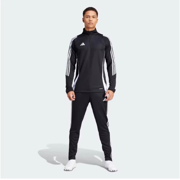 Adidas AEROREADY Soccer Track Pants Black White‎ Men's Athletic Size XL NEW - Picture 5 of 15